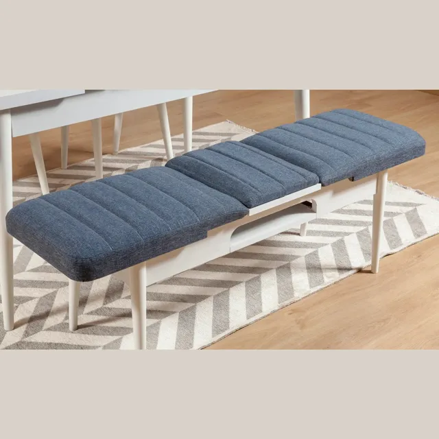 Sembol Bench Beyaz Lacivert