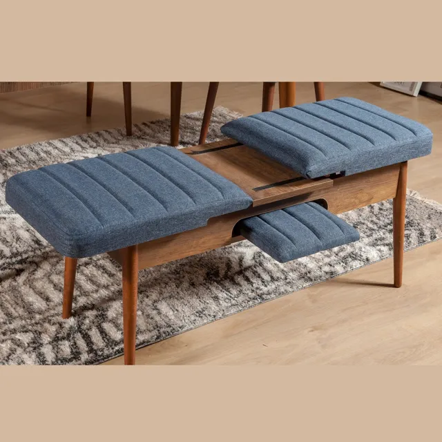 Sembol Bench Ceviz Lacivert
