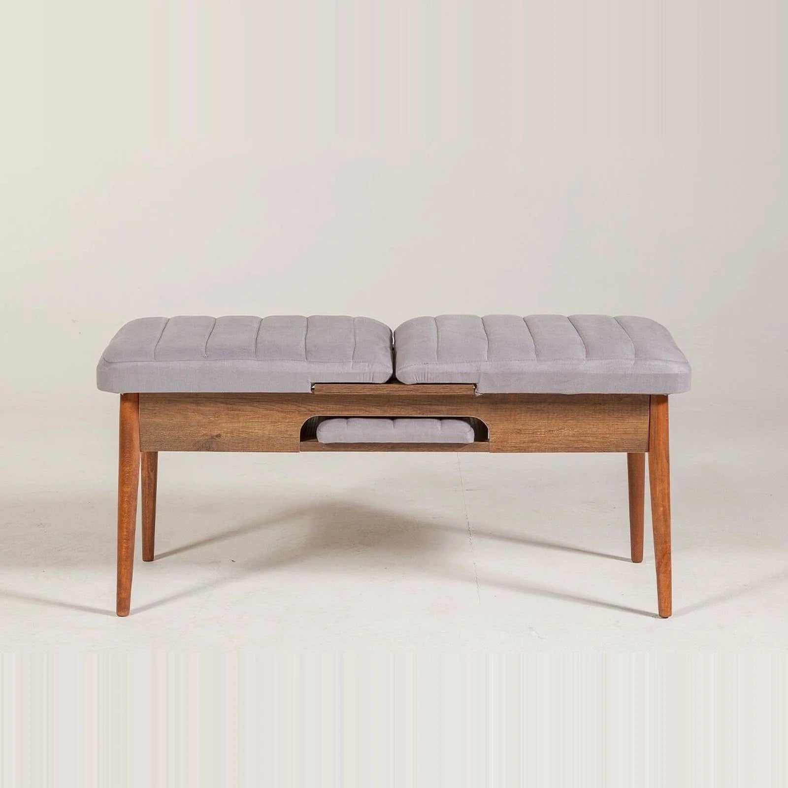 Sembol Bench Ceviz Soho Gri